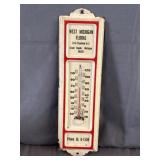 West Michigan Floral Advertising Thermometer