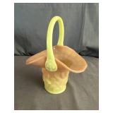Fenton Burmese "Butterfly & Berry" Mini Glass