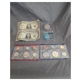 (2)$1 Silver Certificate Dollars 1957, (2) 1987
