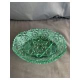 Indiana Glass Co. Whitehall Cubist Teal Bowl