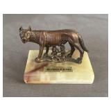Bronze "Ricordo di Roma" Statuette Marble Base
