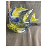 Murano Art GlassBlue/Yellow  Sailfish Sculpture
