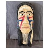 Native American Indian Head Concrete Statue