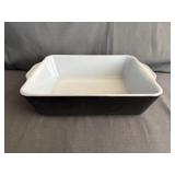 Pyrex Black Rodney Kent Starline Refrigerator Dish