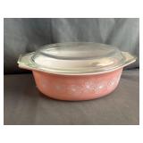 Pyrex Pink Daisy 1.5Qt Casserole Dish & Lid