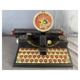 Louis Marx De-Luxe Dial Tin Litho Typewriter Toy