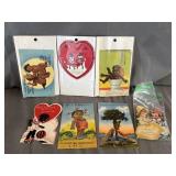 (7) Black Americana Comic Post Cards