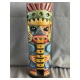 Hand Carved  Wooden Tiki Totem God Statue