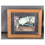 H. Hargrove Framed Airplane Gas Station Print