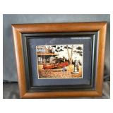John Zed King Framed Airplane Gas Station Print