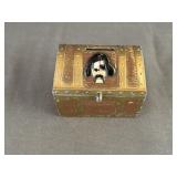 E.J. Kahn Co Pirate Skull Treasure Chest Coin Bank