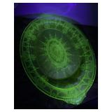 Anchor Hocking Uranium Glass Serving Tray