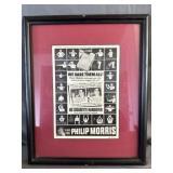 Philip Morris Cigarette Ad 1950 Framed Print