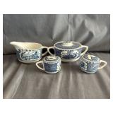 Royal China Co. Currier & Ives Sugar & Creamer
