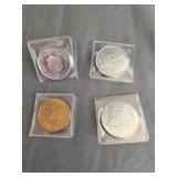 (4) Collectible Tokens/Coins