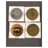 (4) Collectible Tokens Numismatists Wisconsin
