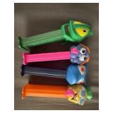 (4) PEZ Dispenser Bug & Fruit Themed