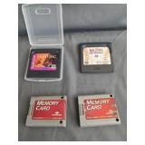 (2) Nintendo 64 Memory Cards & 2 Sega Game Gear