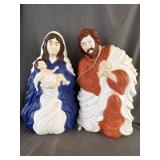 Grand Venture Nativity Set Blow Molds Mary,