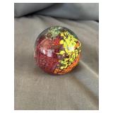 Murano-Style Art Glass Multi-Color Sphere