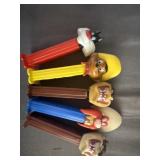 (5) PEZ Dispenser Looney Tunes Themed