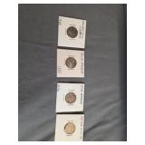 (4) U.S. 1 Cent Penny Coin Errors