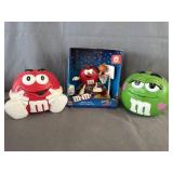 M&Mï¿½s Jammin Red Candy Dispenser & 2 Candy Jars