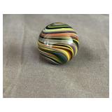 Contemporary Art Glass Marble Signed Steve