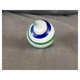 Contemporary Art Glass Marble Signed Steve