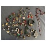 Costume Jewelry Christmas Themed