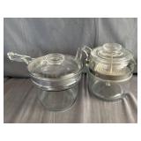Pyrex Falmeware Coffee Percolator & Double Boiler