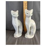 (2) Mid-Century Modern Siamese Cat Ceramic