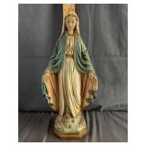 Madonna Statue Virgin Mary Chalkware Figurine