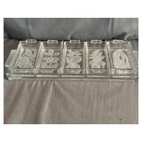 Duncan and Miller Divided Glass Veggie Tray