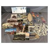 Vinatge Michigan Memoriblia Post Cards, Stickers
