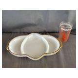 Fire King Relish Dish and Archie Comic Tumbler