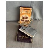 (2) Jon-e Pocket Hand Warmers w/ Cases