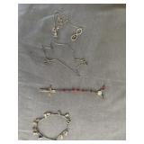 .925 Sterling Silver Jewelry Rosary,Bear Bracelet,
