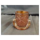 Westmoreland Marigold Carnival Glass 3-Swan