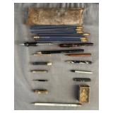 Vinatge Writing Utensils, Pencils, Pens, & More