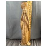 "Our Lady of Lourdes" Hand Carved Wood Statue