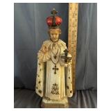 Infant of Prague Chalkware Statue