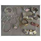 Flower watches, Bracelets, & Necklace