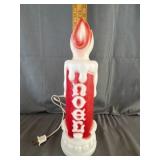 1970s Empire Plastic Blow Mold Noel Candle