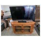 Sony  Bravia LCD 42' TV, Wood Corner Cabinet