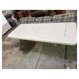 6ï¿½ White Plastic Folding Table