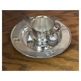 Teddy Bear Silver Plate, Bowl, Cup, Fork & Spoon