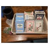 Playing Cards, Dice, Leather Tumbler