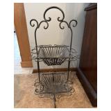 2-Tier Wrought Iron Buffet Display Fruit Plant
