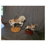 Musical Carousel Horses: Lefton Carousel Waltz,